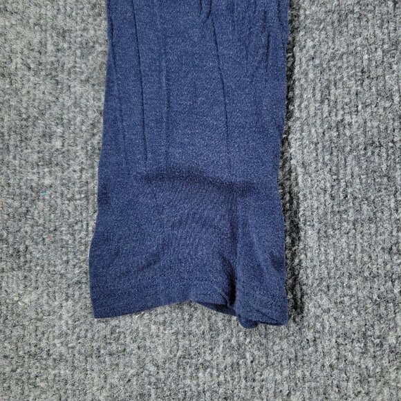 Prana Shirt Women Medium Blue Patch Logo Round Neck Long Sleeve Pocket Pullover - Picture 9 of 15